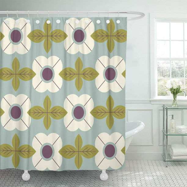 Bathroom Shower Curtain 60in70in with winter Scandinavian pattern 